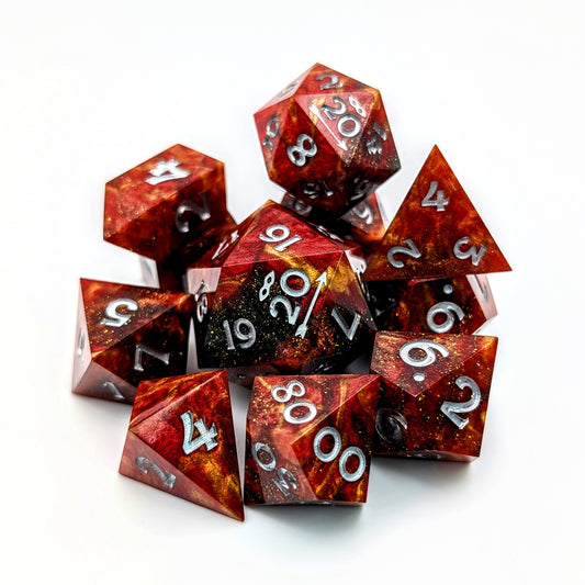 Hellish Rebuke Polyhedral Dice Set