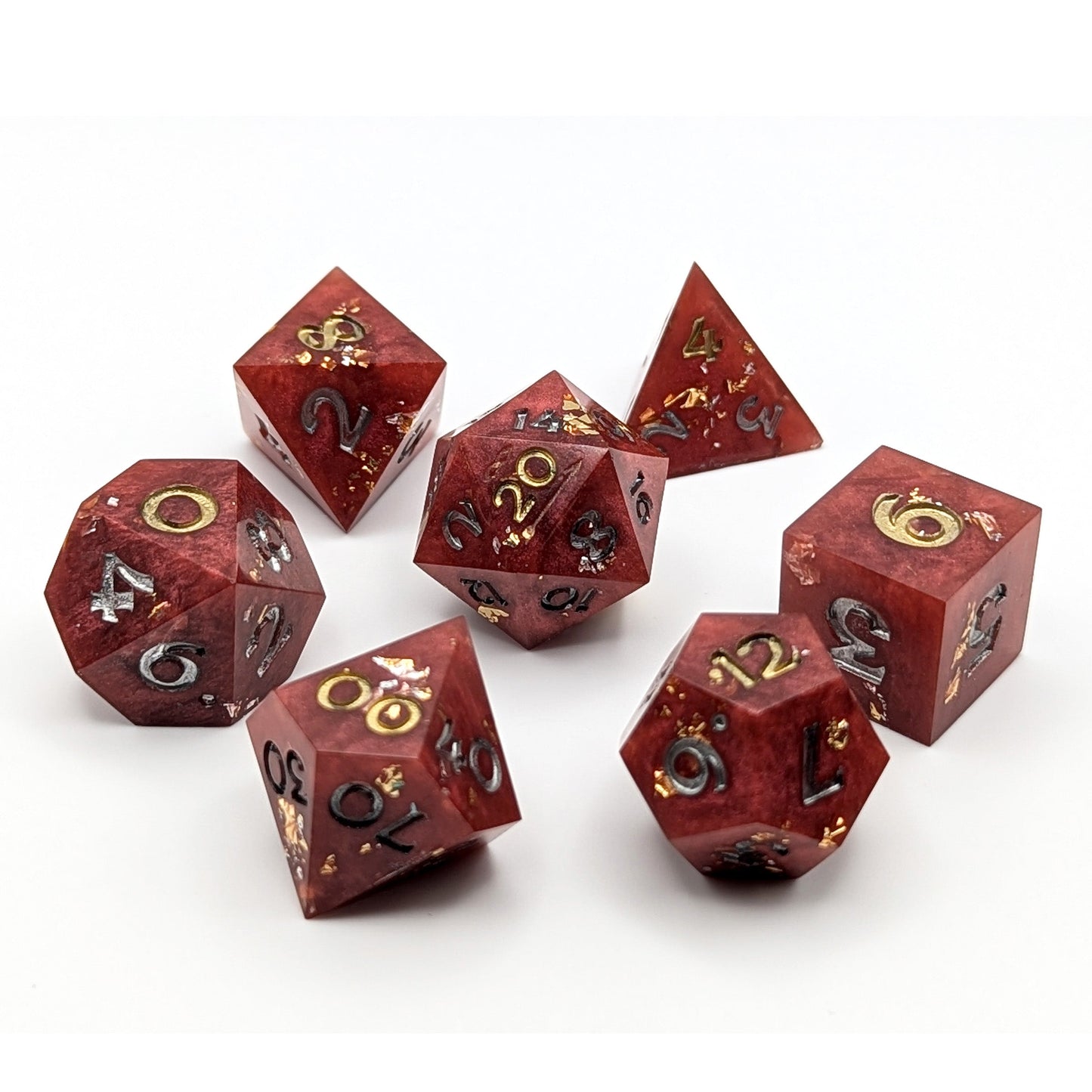 Blood Money Polyhedral Dice