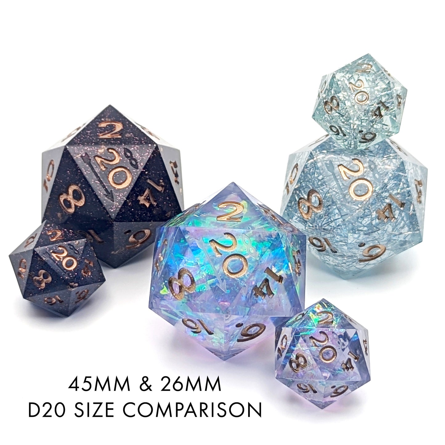 Northern Lights Polyhedral Dice