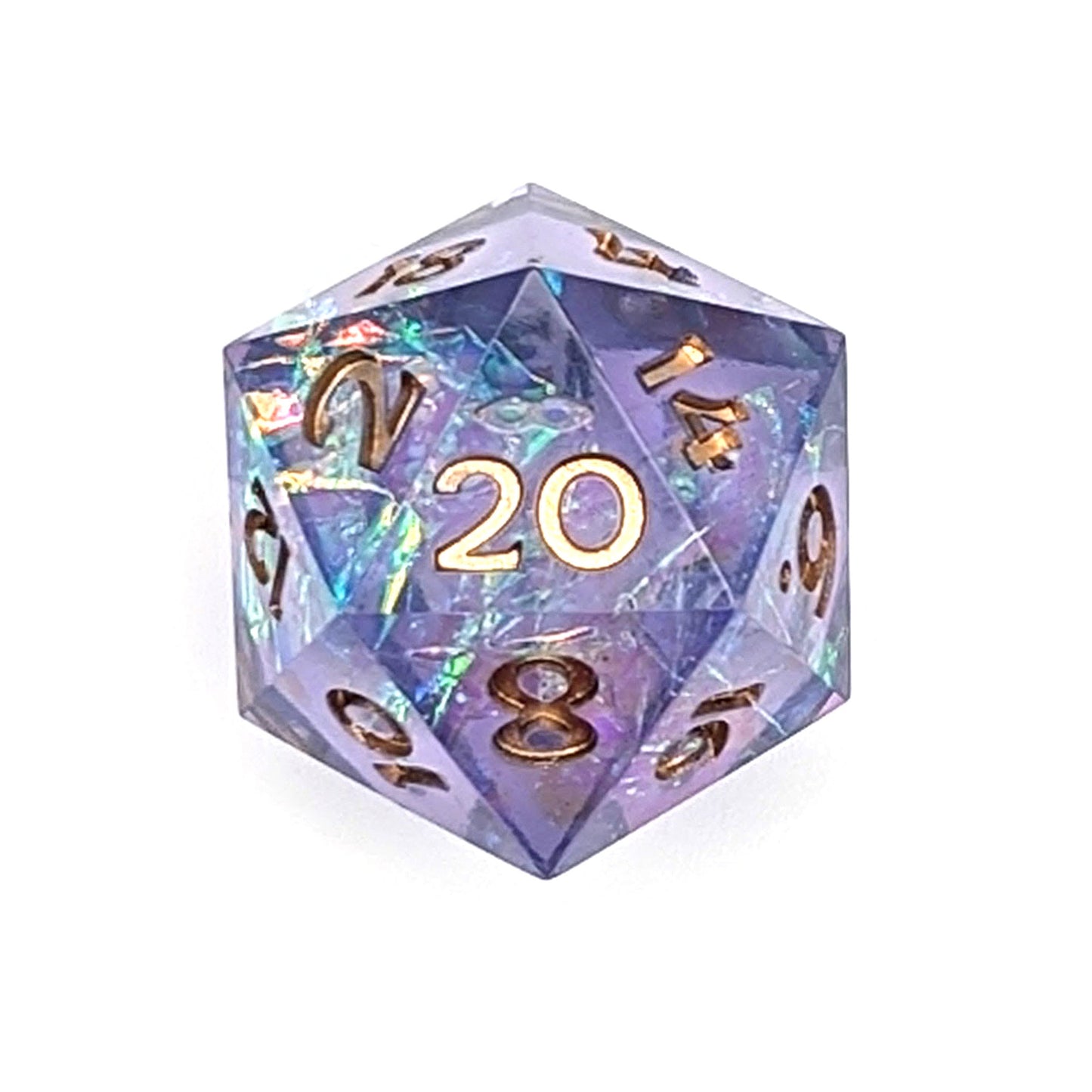 Enchanted Amethyst Polyhedral Dice