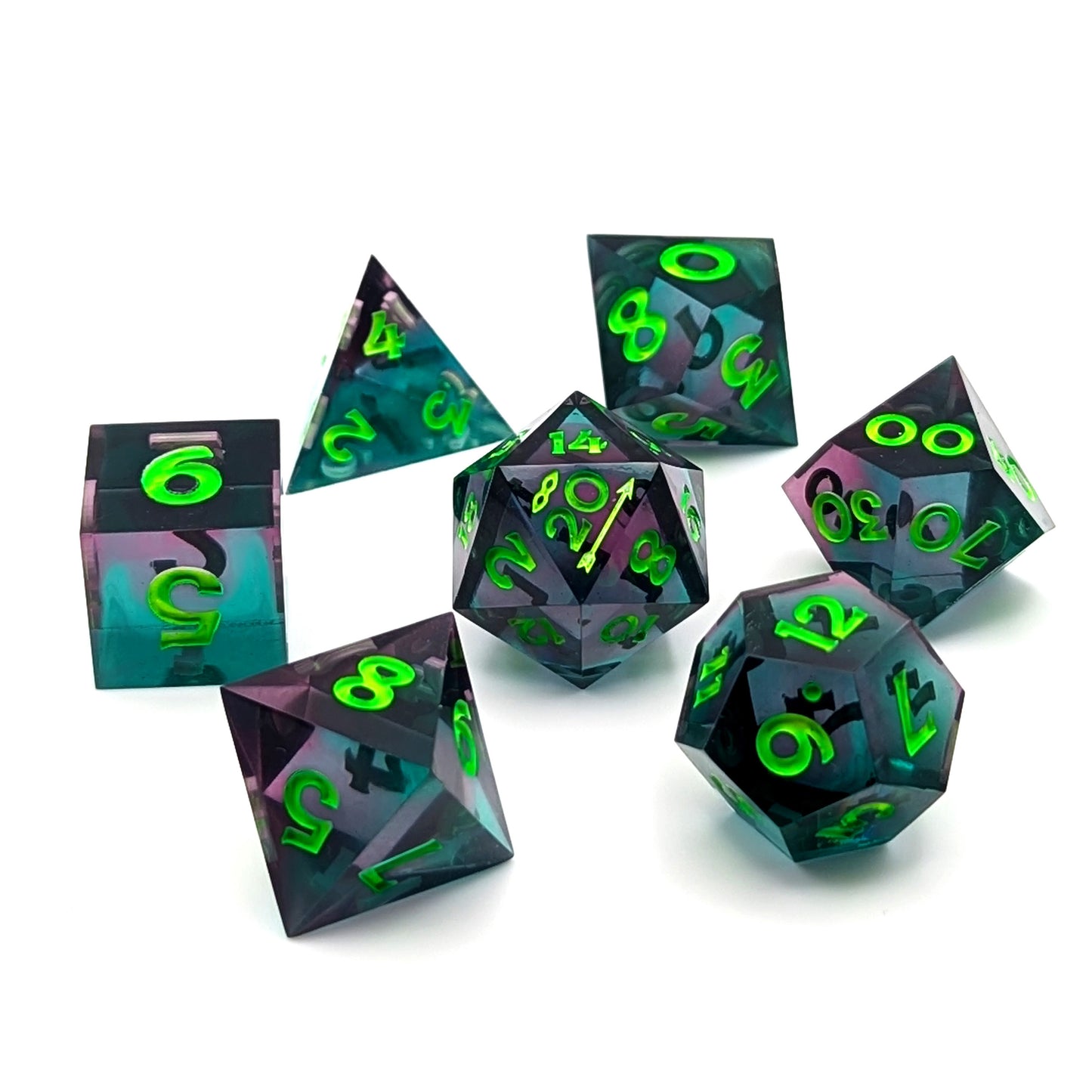 Northern Lights Polyhedral Dice