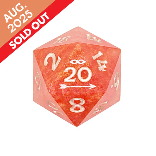 Peach Bellini Polyhedral Dice