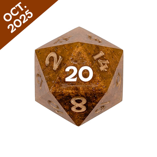Pumpkin Pie Polyhedral Dice