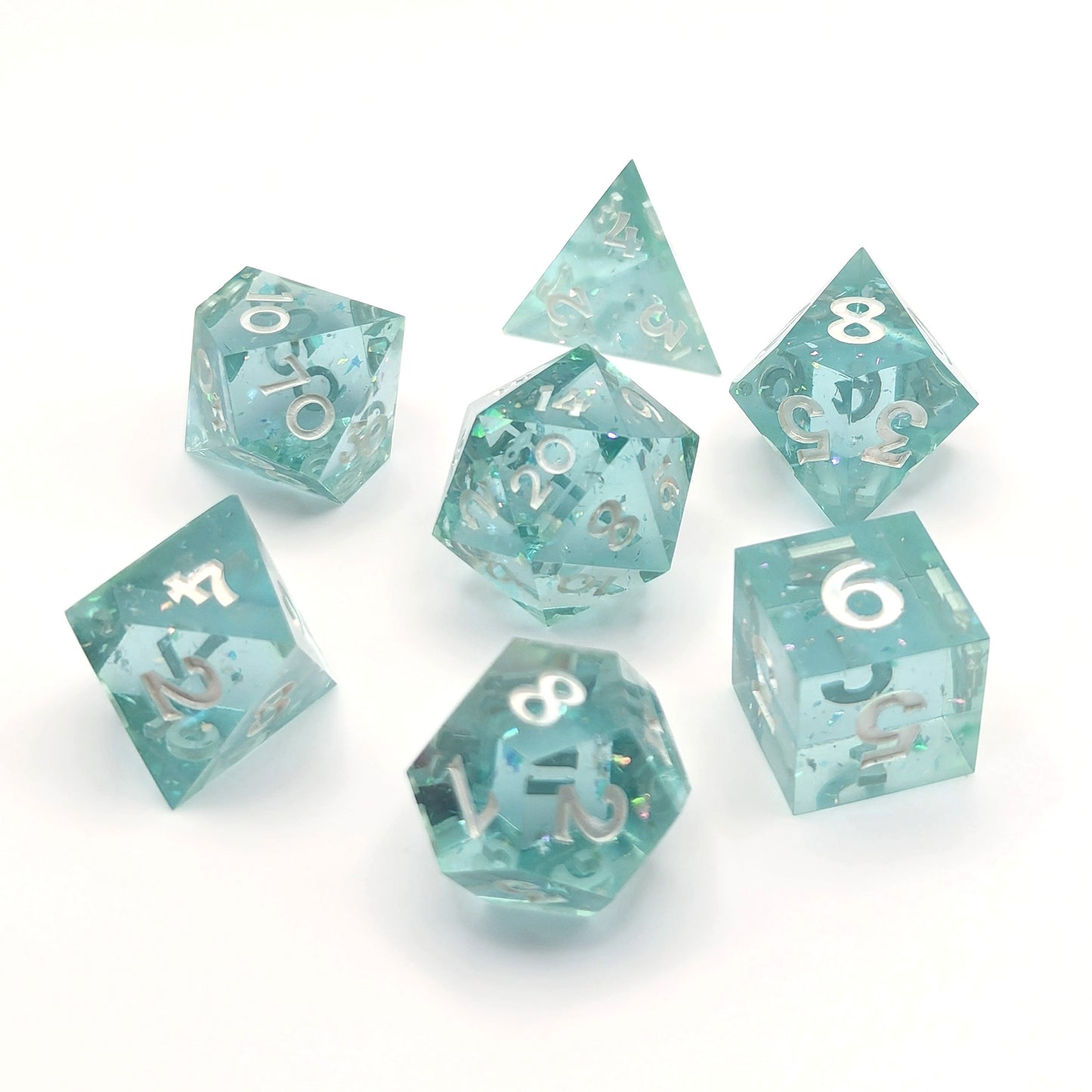 Sparkling Sea Polyhedral Dice