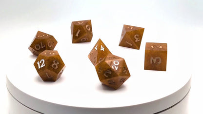 Pumpkin Pie Polyhedral Dice