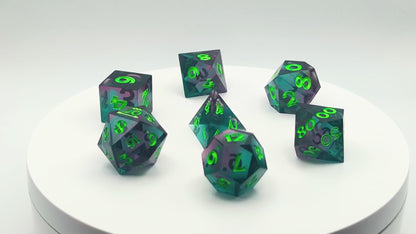 Northern Lights Polyhedral Dice