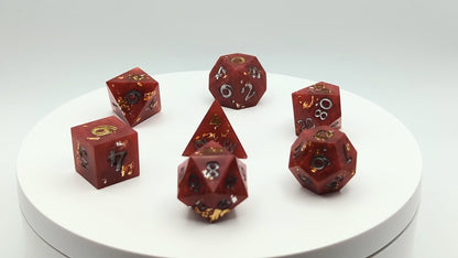 Blood Money Polyhedral Dice