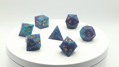 Purple Dragon's Hoard Polyhedral Dice